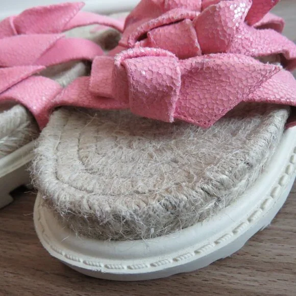 ALEXANDRE BIRMAN Lolita Espadrille Flat Slide Sandals Fresh In Pink - Size US 11 - Picture 6 of 16